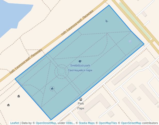 Светящийся парк