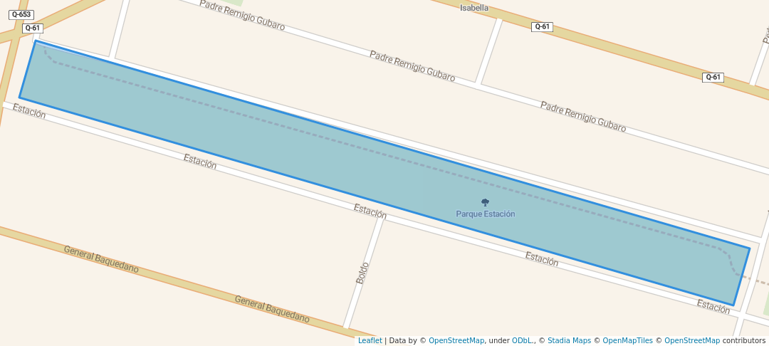 walking in Parque Estación map in Biobio