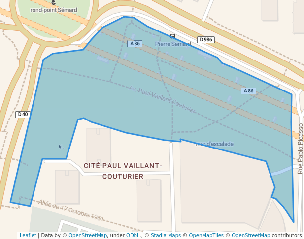 Mail François Mitterrand (parc PVC)