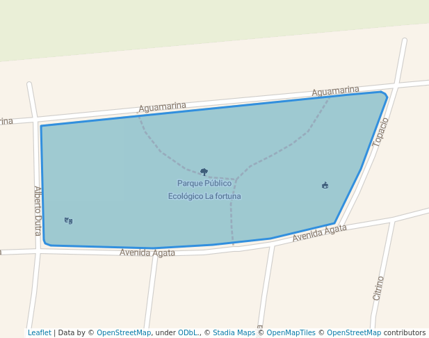 walking in Parque Público Ecológico La fortuna map in Maldonado