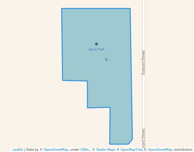 walking in Apex Park map in Moree