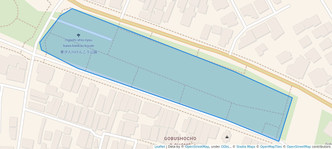 walking in 東汐入川けんこう公園 map in Marugame