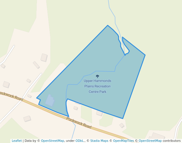 walking in Upper Hammonds Plains Recreation Centre Park map in Upper Hammonds Plains