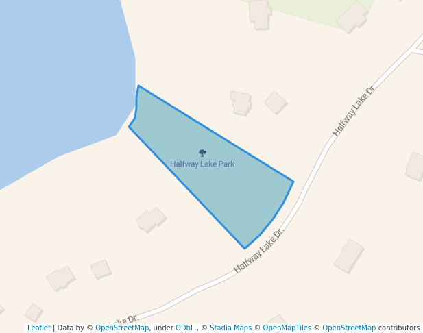 walking in Halfway Lake Park map in Hammonds Plains