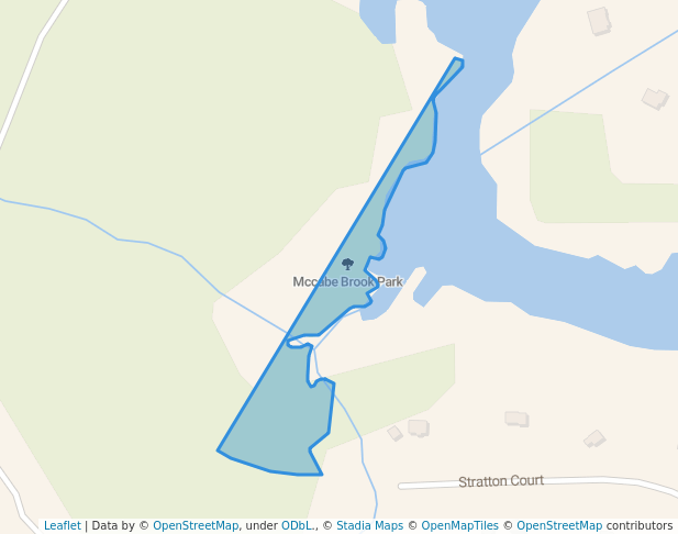 walking in Mccabe Brook Park map in Hammonds Plains