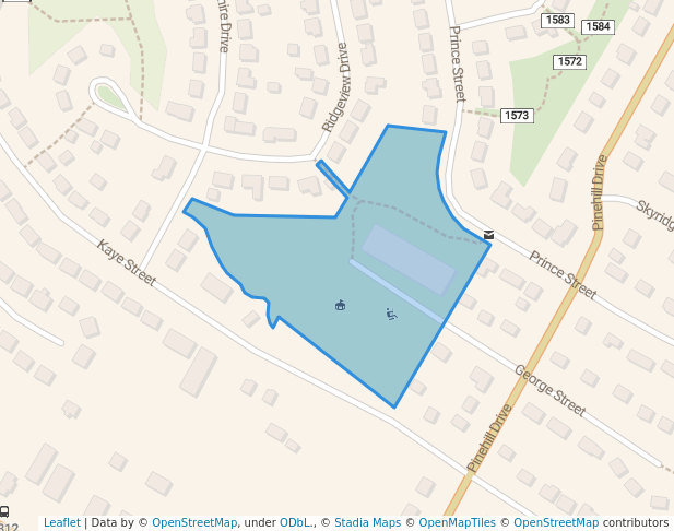 walking in Sackville Centennial Elementary School Park map in Lower Sackville