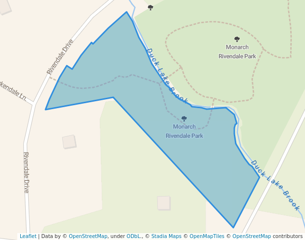 walking in Monarch Rivendale Park map in Beaver Bank