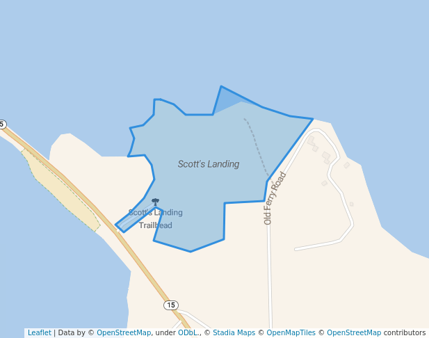 walking in Scott's Landing map in Deer Isle