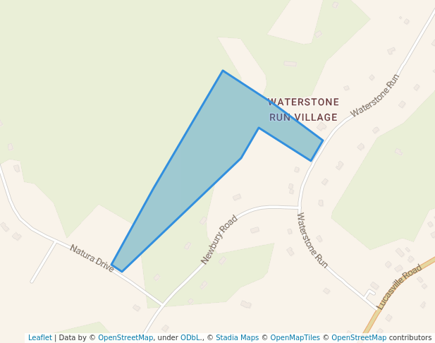 walking in Waterstone Run Park map in Hammonds Plains