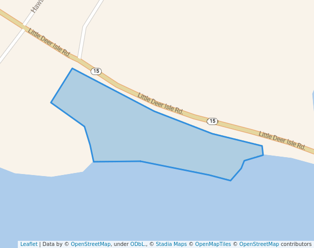 walking in Bowcat Overlook map in Deer Isle