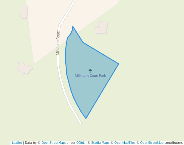 walking in Millstone Court Park map in Lucasville