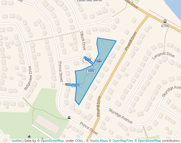 walking in Sleepy Park map in Lower Sackville