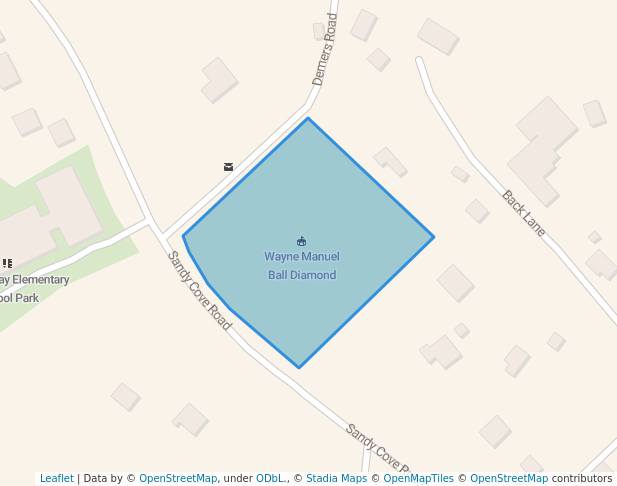 walking in Demers Road Park map in Terence Bay