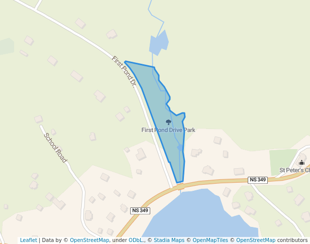 First Pond Drive Park in Ketch Harbour | Map and Routes