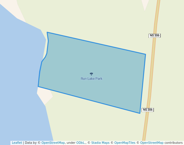 walking in Run Lake Park map in Williamswood