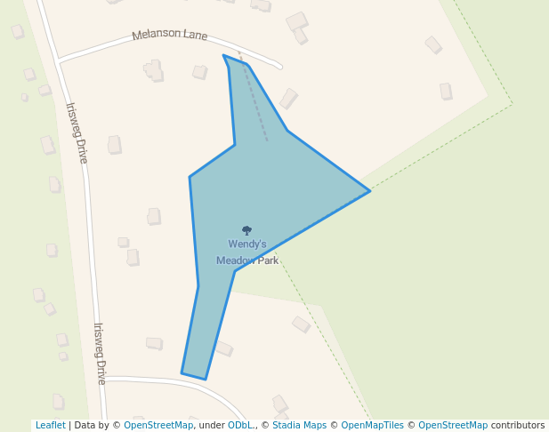 walking in Wendy's Meadow Park map in Brookside