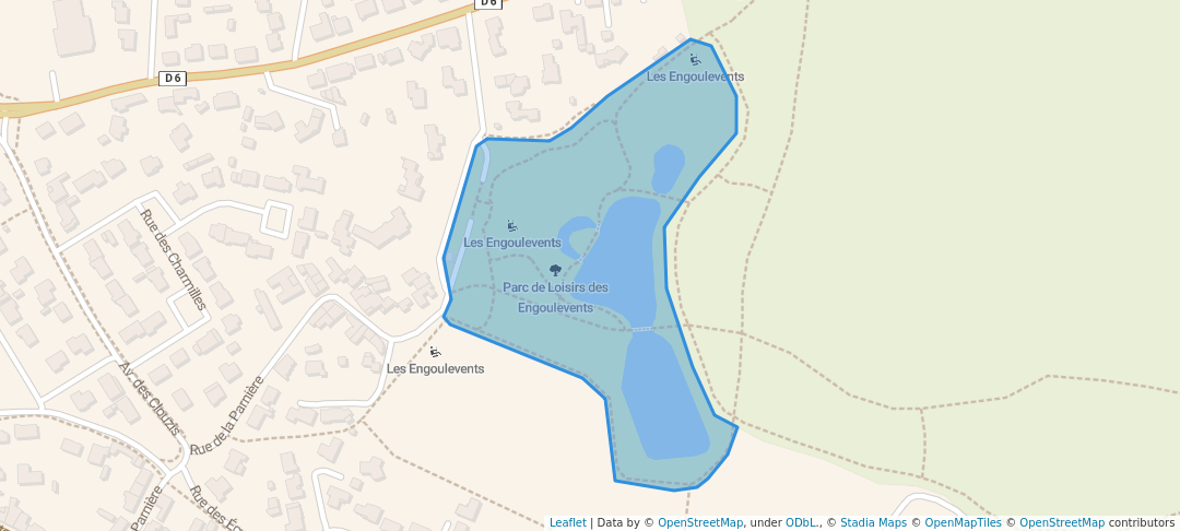 walking in Parc de Loisirs des Engoulevents map in Aizenay