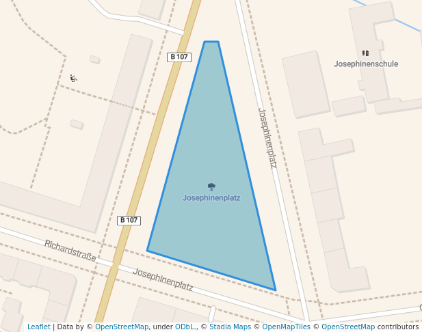 walking in Josephinenplatz map in Chemnitz