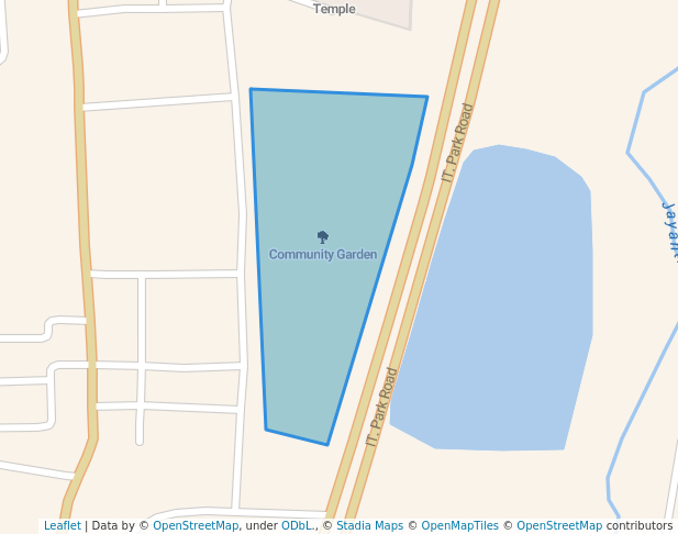 walking in Community Garden map in Kolhapur