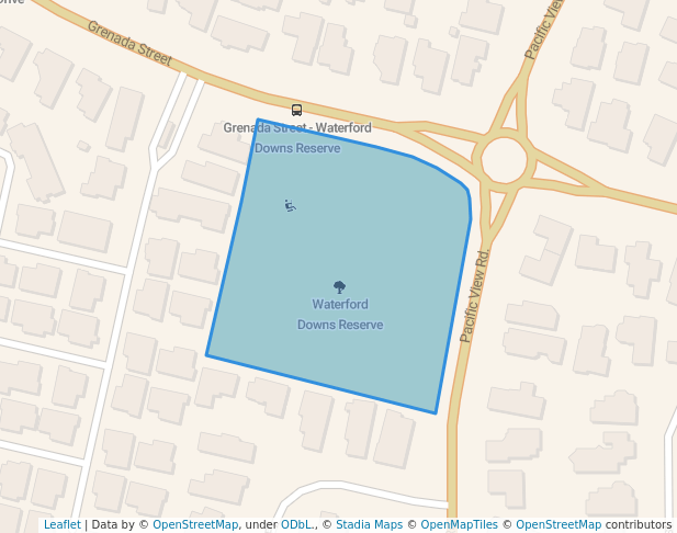 walking in Waterford Downs Reserve map in Papamoa