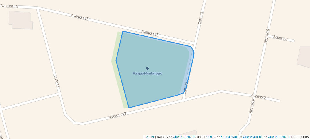 walking in Parque Montenegro map in Alajuela