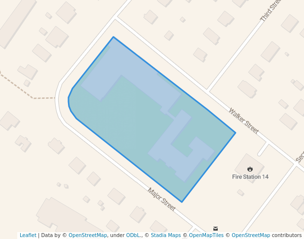 walking in Admiral Westphal Elementary School Park map in Dartmouth