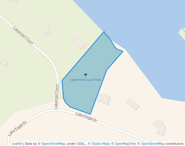 walking in Lakemist Court Park map in East Preston