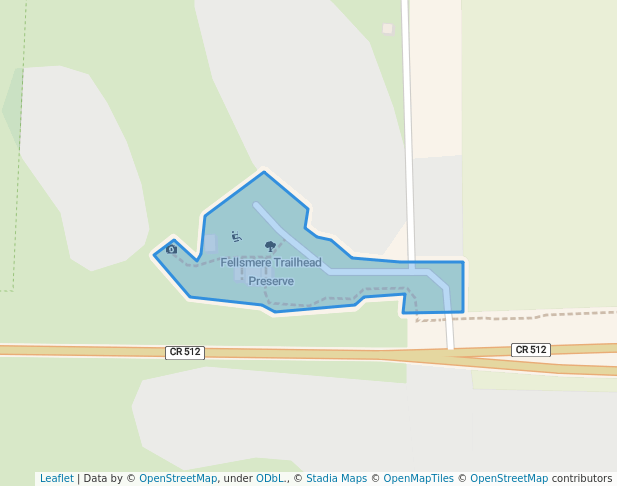 walking in Fellsmere Trailhead Preserve map in Fellsmere