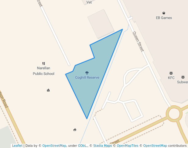 Coghill Reserve in Narellan | Map and Routes