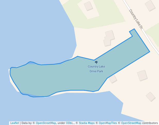 walking in Country Lake Drive Park map in Lake Echo