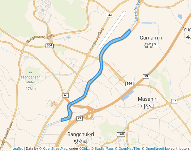 선단동 하천 둘레길