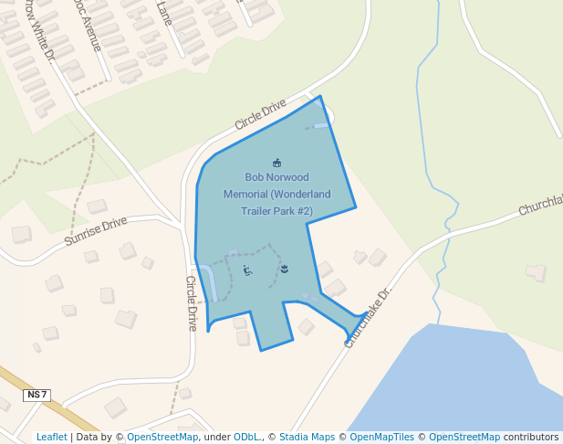 walking in Lake Echo Community Play Park map in Lake Echo