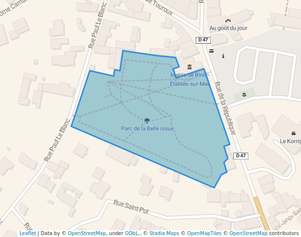 Parc de la Belle issue