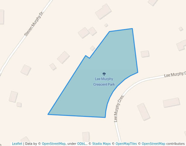 walking in Lee Murphy Crescent Park map in Williamswood