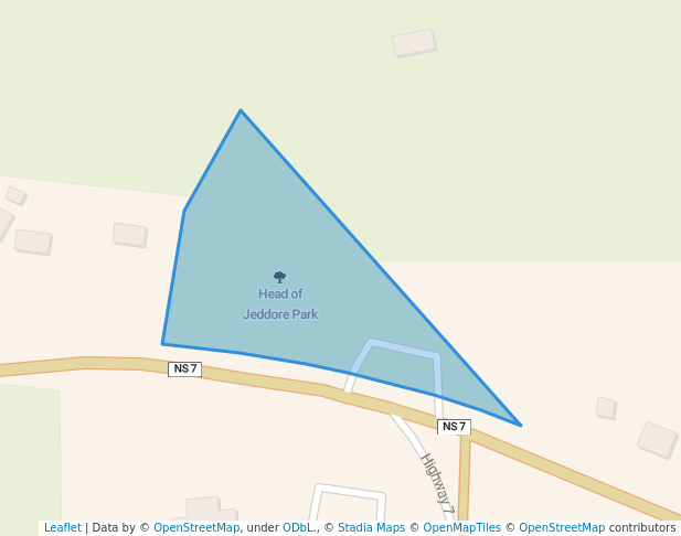 walking in Head of Jeddore Park map in Head of Jeddore