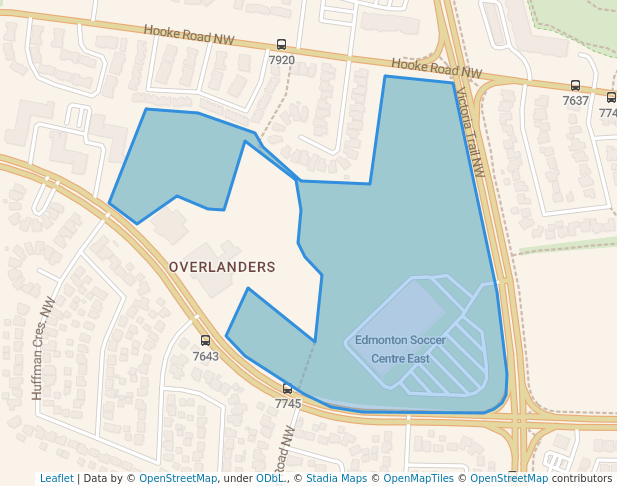 Edmonton Soccer Centre East Overlanders Park