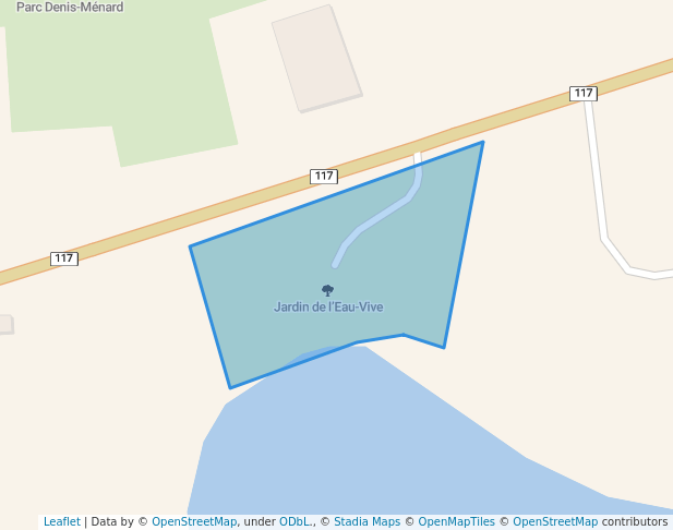 walking in Jardin de l’Eau-Vive map in Mont-Laurier