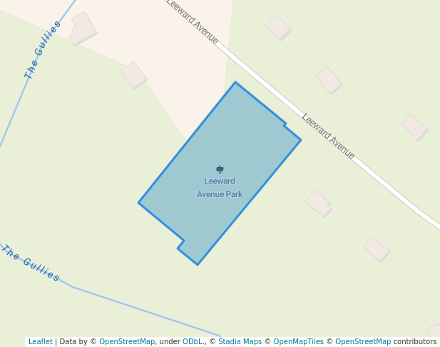 walking in Leeward Avenue Park map in Hammonds Plains