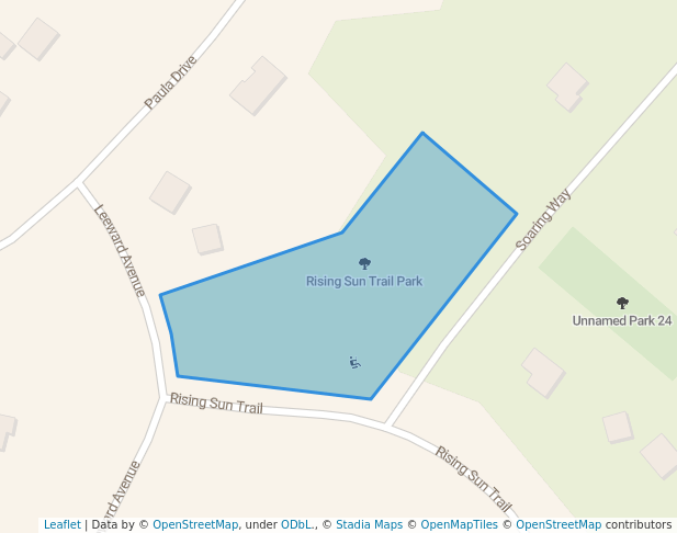 walking in Rising Sun Trail Park map in Hammonds Plains