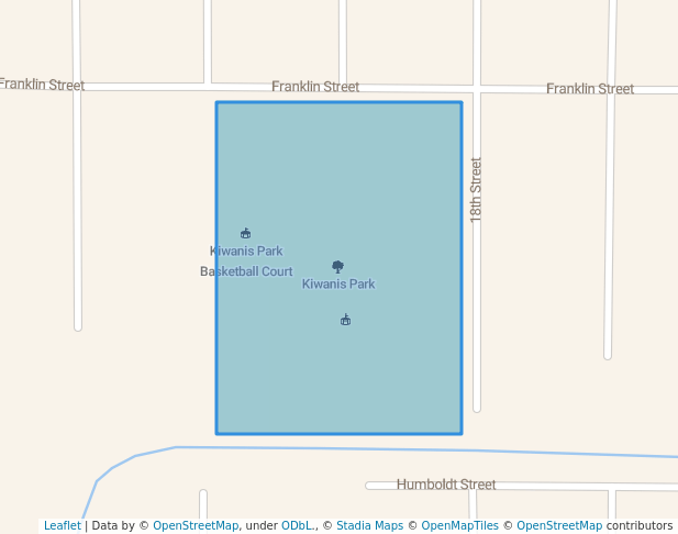 walking in Kiwanis Park map in Tell City