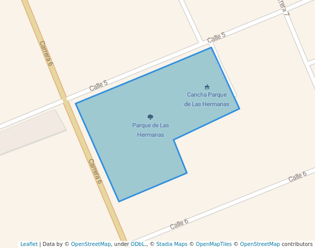 walking in Parque de Las Hermanas map in Piedecuesta