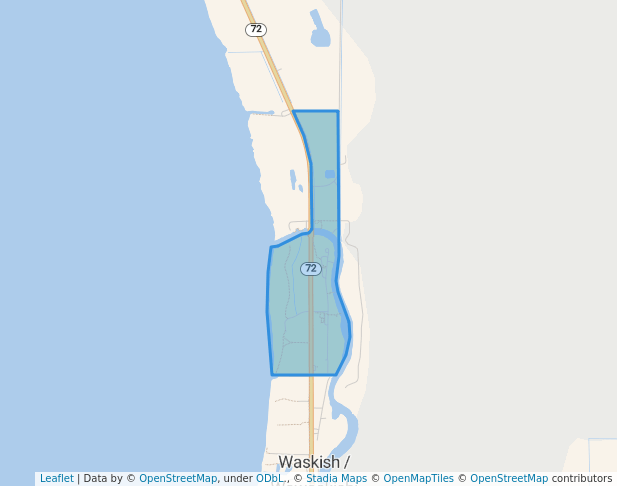 walking in Big Bog State Recreation Area map in Waskish