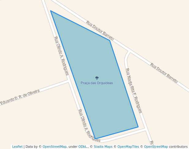 walking in Praça das Orquídeas map in Lauro de Freitas