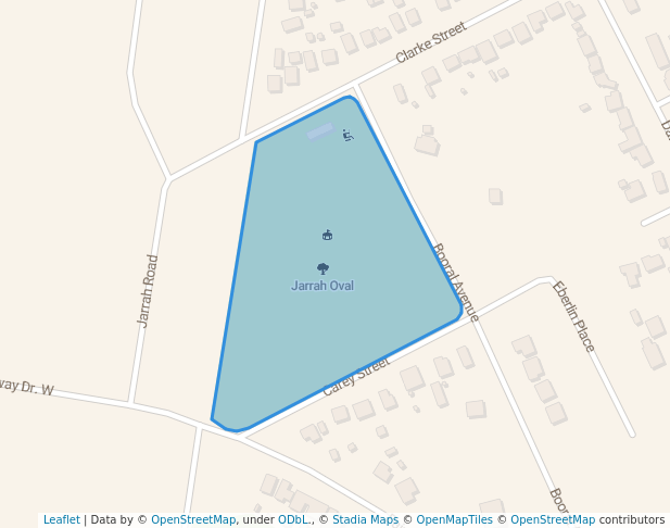 walking in Jarrah Oval map in Tumut