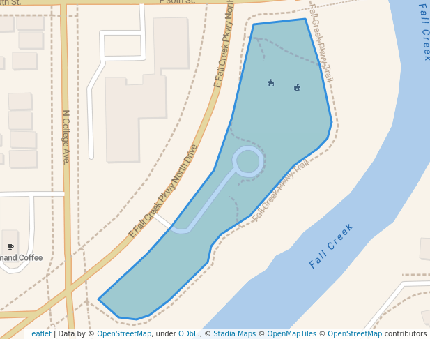 Fall Creek and 30th Park