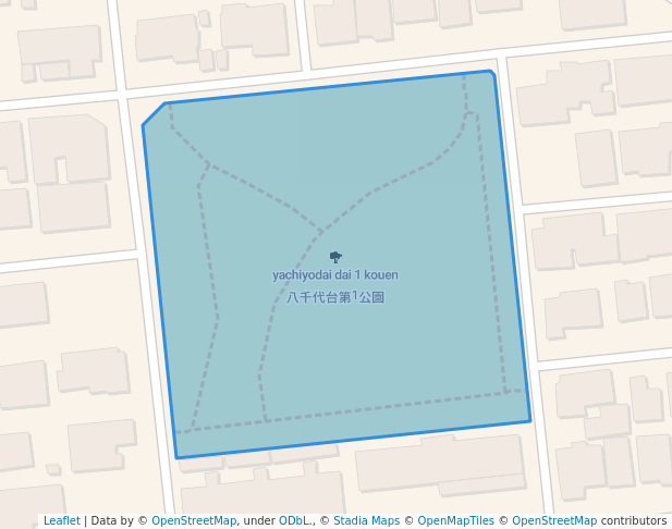 walking in 八千代台第1公園 map in Yachiyo