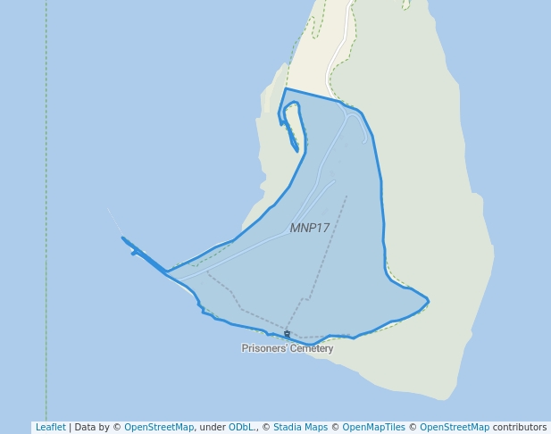 walking in Saint Helena Island National Park map in Lytton