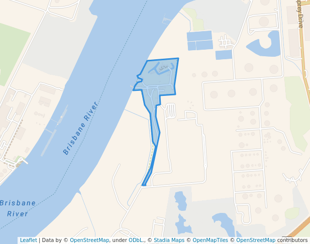 walking in Fort Lytton National Park map in Brisbane
