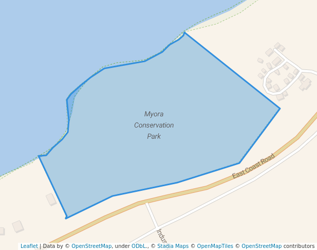 walking in Myora Conservation Park map in North Stradbroke Island