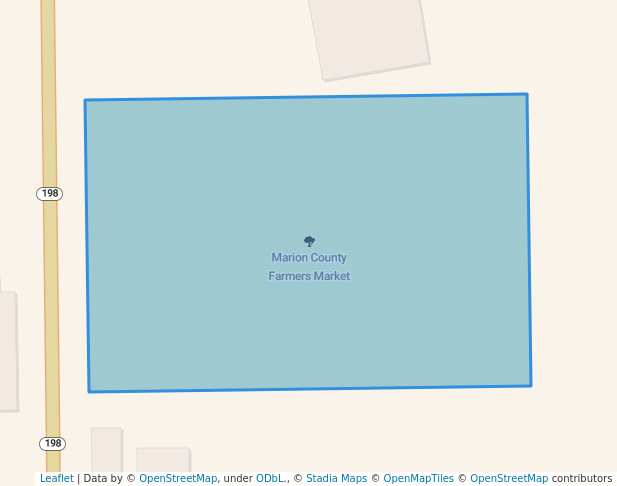 walking in Marion County Farmers Market map in Columbia